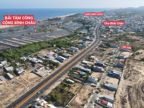 Bán đất khu tái định cư Bình Châu mặt tiền 6m, cách biển 500m