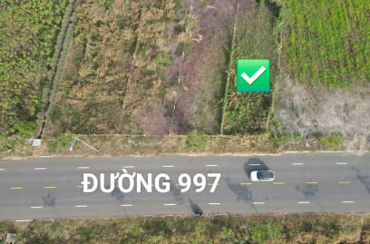 Bán đất cạnh kcn Đất Đỏ. Mặt đường 997, diện tích 308m2 10 x 30 giá chỉ 1,8 tỷ